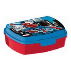 Miramarket Plastična posoda za sendvič Spider-Man Great power Modra Rdeča 17 x 5.6 x 13.3 cm