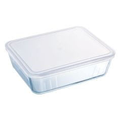 Miramarket Pravokotna Škatla za Malico s Pokrovom Pyrex Cook & Freeze 19 x 14 x 5 cm 800 ml Prozorno Silikon Steklo (6 kosov)