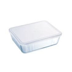 Miramarket Pravokotna Škatla za Malico s Pokrovom Pyrex Cook&freeze 28 x 23 x 10 cm 4,2 L Prozorno Steklo Silikon (3 kosov)