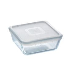 Miramarket Kvadratna Posoda za Malico s Pokrovom Pyrex Cook&freeze 850 ml 14 x 14 cm Prozorno Steklo Silikon (6 kosov)