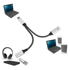 MaxTrack Delilnik USB-C (m) na 2x USB-C (ž) MA 11L