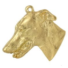 Artdog Greyhound, English Greyhound - Dog necklace in gift box, gold-plated pendant for dog fan, striking jewellery by Art-Dog