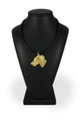 Artdog Greyhound, English Greyhound - Dog necklace in gift box, gold-plated pendant for dog fan, striking jewellery by Art-Dog