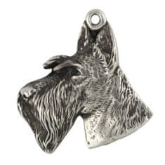 Artdog Scottish terrier, Aberdeen Terrier, Scottie, Aberdeenie I - Dog necklace in gift box, silver-plated locket for dog fan, striking pendant by Art-Dog brand