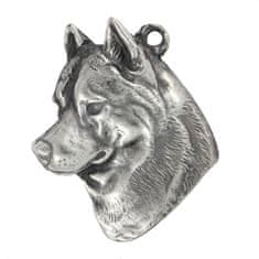 Artdog Siberian Husky, Chukcha - Dog necklace in gift box, silver-plated locket for dog fan, striking pendant by Art-Dog brand