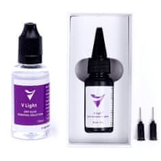 V-light V-LIGHT BLACK + LEPILNI GEL ČRNI SET ZA ODSTRANJEVANJE LASNIH PODALJŠKOV 20g