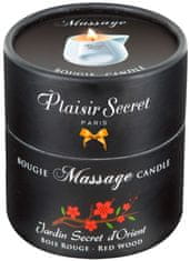 Plaisir Secret Bougie masažna sveča Red Wood 80 ml