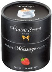 Plaisir Secret Bougie Masažna sveča jagoda 80 ml