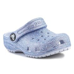 Crocs Cokle svetlo modra 22 EU Classic Glitter Clog