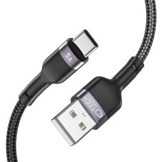 Miramarket TECH-PROTECT ULTRABOOST "2" KABEL TIPA C 3A 100CM ČRN