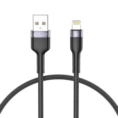 Miramarket TECH-PROTECT ULTRABOOST "2" LIGHTNING KABEL 2.4A 25CM ČRN