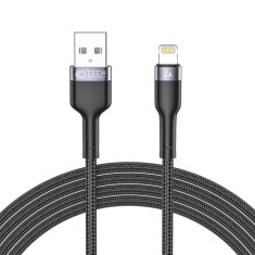 Miramarket TECH-PROTECT ULTRABOOST "2" LIGHTNING KABEL 2.4A 200CM ČRN