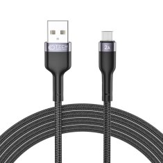 Miramarket TECH-PROTECT ULTRABOOST "2" MICRO-USB KABEL 2.4A 200CM ČRN