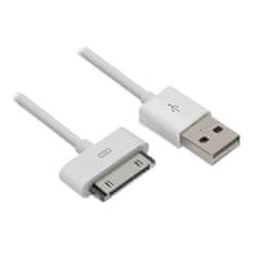 Miramarket KABEL USB ZA POLNILNIK ZA IPHONE 4 4s IPOD IPAD 1 2 3 (bel)