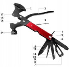 Miramarket WYP Multitool Multi-tool 17v1 Survival Kit Žepni nož Cleaver