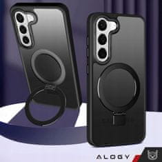 Miramarket WYP Armoured Alogy Stand Ring Case ovitek za telefon za magnetni sef za Samsung Galaxy S23 mat (black)