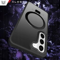 Miramarket WYP Armoured Alogy Stand Ring Case ovitek za telefon za magnetni sef za Samsung Galaxy S23 mat (black)