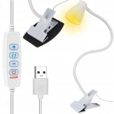 Miramarket WYP Maxy Izoxis Šolska namizna svetilka za nočno branje 24 LED USB (bela)