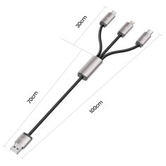 Miramarket TECH-PROTECT ULTRABOOST 3V1 KABEL LIGHTNING, TYPE-C IN MICRO-USB 3,5A 100 CM SIV