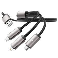 Miramarket TECH-PROTECT ULTRABOOST 3V1 KABEL LIGHTNING, TYPE-C IN MICRO-USB 3,5A 100 CM SIV