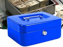 Miramarket Kovinska blagajna CASH BOX CASH SEASON KEY DOKUMENTI (modri)