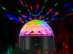 Miramarket DISKO KROGLA DISKO REFLEKTOR VODIL RGB + DALJINSKI UPRAVLJALNIK