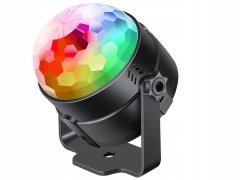 Miramarket DISKO KROGLA DISKO REFLEKTOR VODIL RGB + DALJINSKI UPRAVLJALNIK