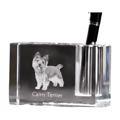 Artdog Cairn Terrier - Pen stand, crystal organiser with dog photo, unique desk decoration by Art-Dog brand