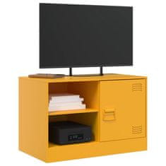 Vidaxl TV omarica gorčično rumena 67x39x44 cm jeklo