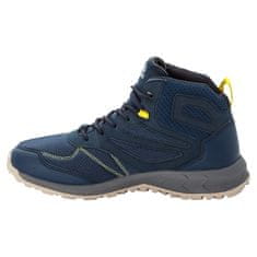 Jack Wolfskin Čevlji treking čevlji mornarsko modra 47 EU Woodland Mid Texapore