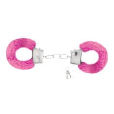 Crushious Kosmate lisice za zapestja Crushious - Love Cuffs, roza