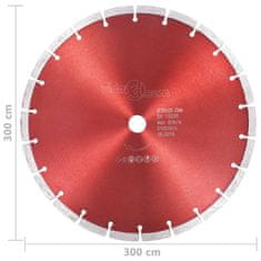 Vidaxl Diamantni rezalni disk iz jekla 300 mm