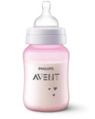 Philips Avent Anti-colic steklenička 260 ml, roza z ovco