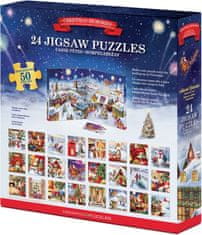 EuroGraphics Puzzle Adventni koledar: Božični spomini 24x50 kosov