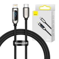 BASEUS Kabel USB-C za Lightning Baseus Display, PD, 20W, 1m (črn)