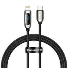 BASEUS Kabel USB-C za Lightning Baseus Display, PD, 20W, 1m (črn)