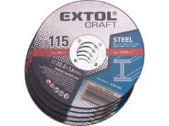 Extol Craft Kolesa rezanje na kovino, 5ks, O 115x1,6x22,2mm