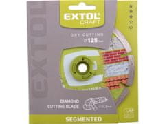 Extol Craft Diamantna rezalna plošča segmentno - suho rezanje, O 125x22,2x2mm