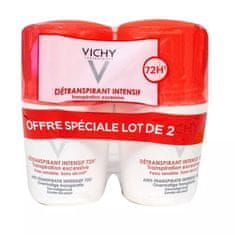 Vichy Komplet krogličnih antiperspirantov proti prekomernemu potenju (Détranspirant Intensif 72h) 2 x 50 m