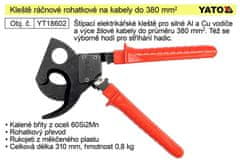 YATO Klešče z ragljo za kable do 380 mm2