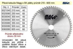 MAGG List žage z listi SK 355x30mm 60 zob Magg