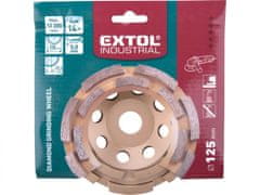 Extol Industrial  diamantno brusilno kolo, dvovrstno, O 125x22,2mm