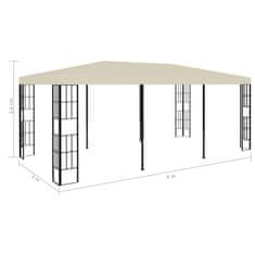 Vidaxl Paviljon 3x6 m krem