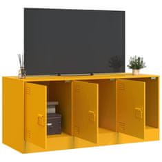 Vidaxl TV omarica gorčično rumena 99x39x44 cm jeklo