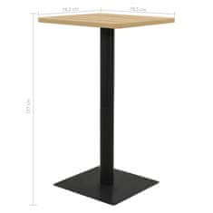 Vidaxl Bistro miza barva hrasta 78,5x78,5x107 cm