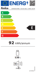 Amica UC162.4(E) vgradni hladilnik