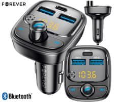 Forever TR-370 FM oddajnik / transmitter, Bluetooth, klicanje, USB-A, USB-C