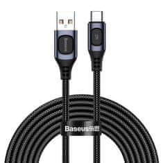 BASEUS USB-C Baseus Flash QC 3.0 Huawei SCP Samsung AFC 5A hitri polnilni kabel 2 m sive barve