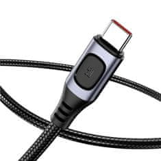 BASEUS USB-C Baseus Flash QC 3.0 Huawei SCP Samsung AFC 5A hitri polnilni kabel 2 m sive barve