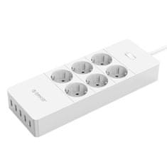 Orico Napajalnik Orico, 6 vtičnic + 5x USB, 4000 W (bela)